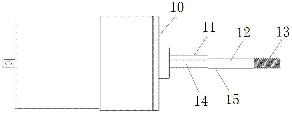 A screw assembly for automobile tail throat