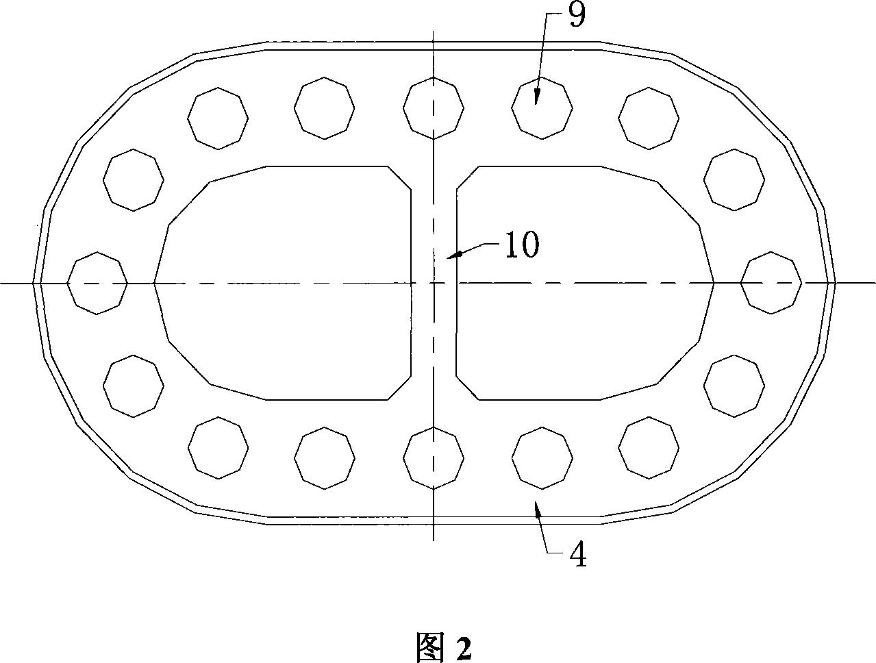 Air curtain sunk shaft foundation and construction method thereof