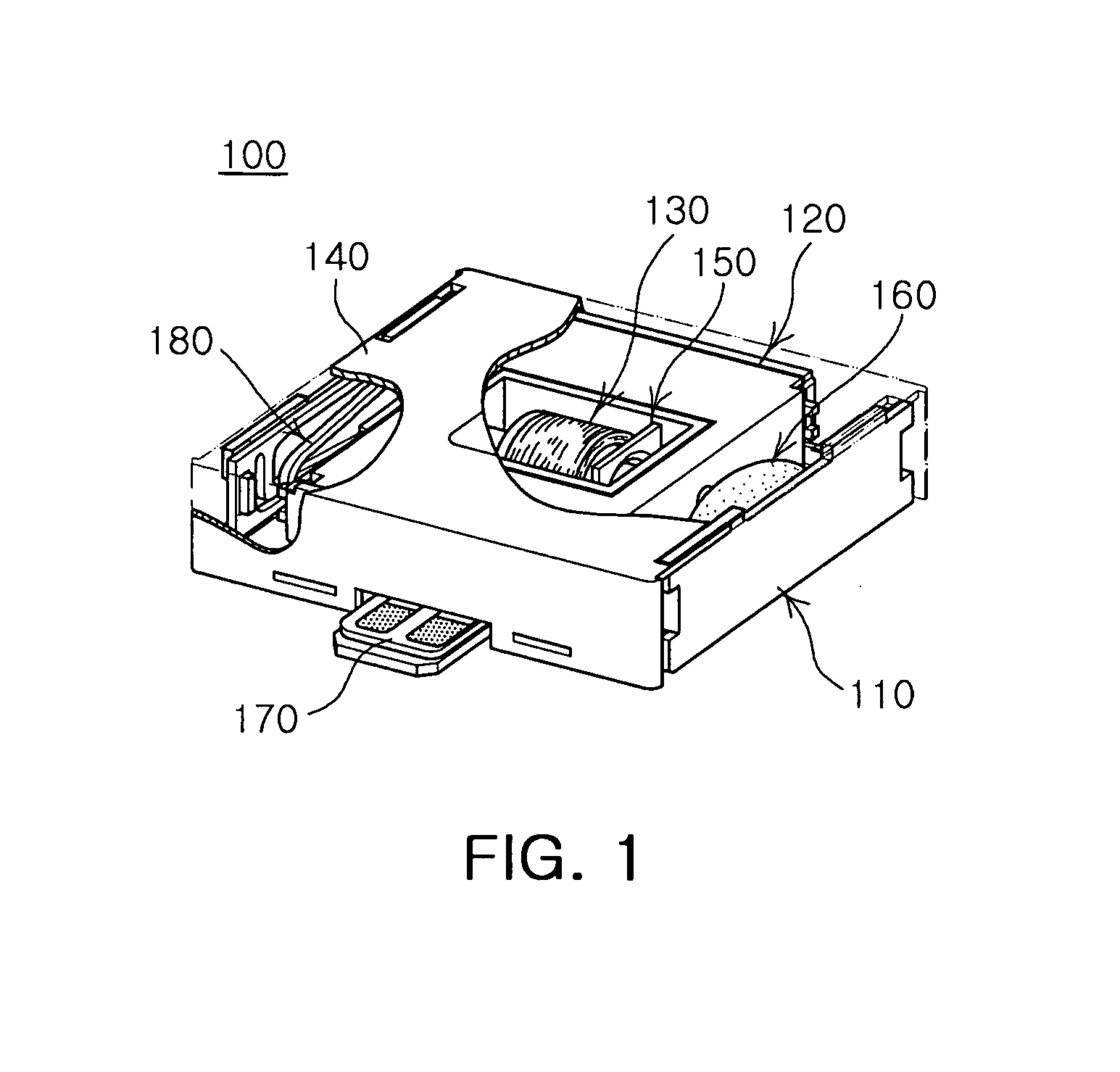 Linear vibration motor having a buffer member