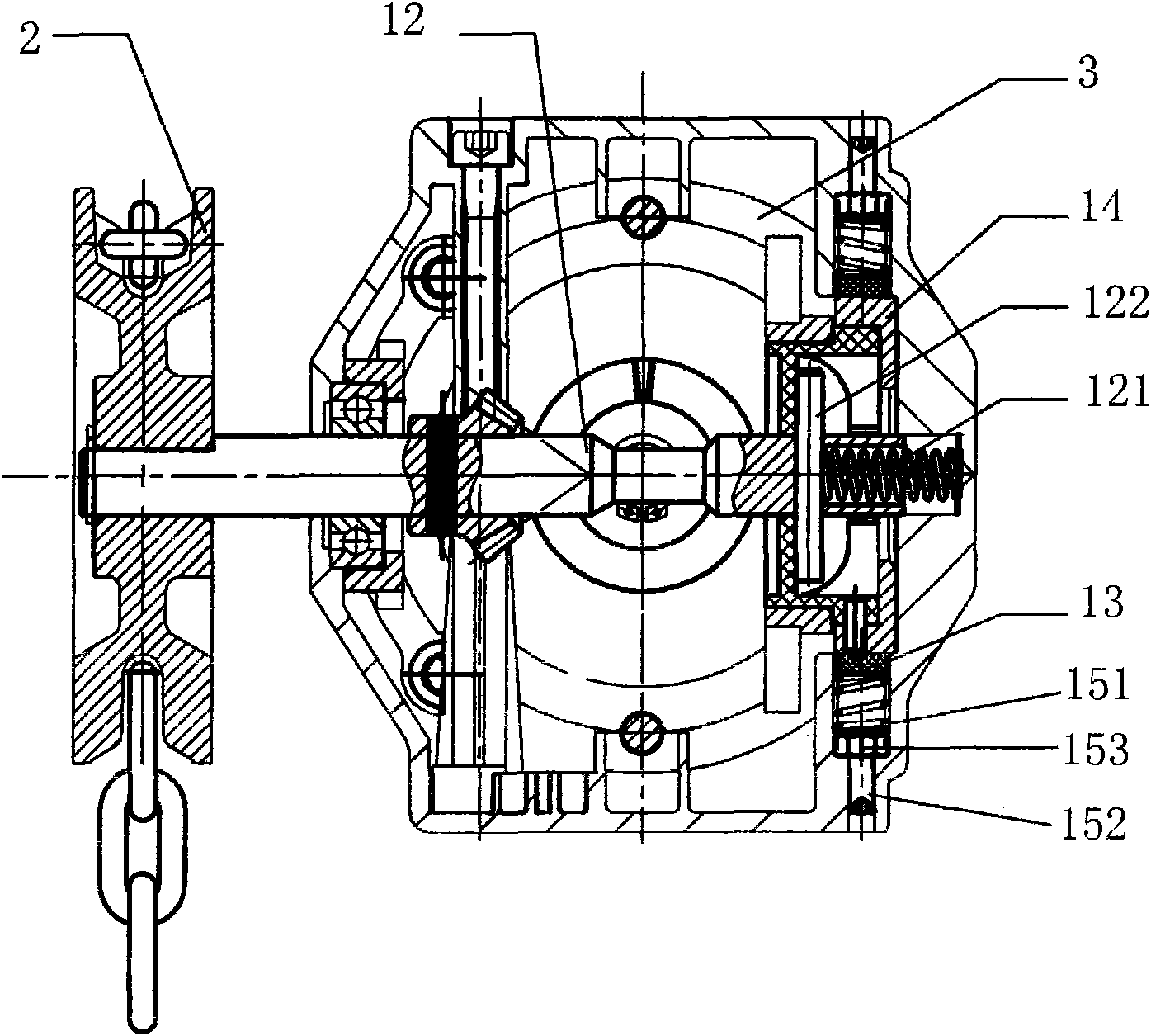 Transmission device of industrial door opener capable of automatic switching