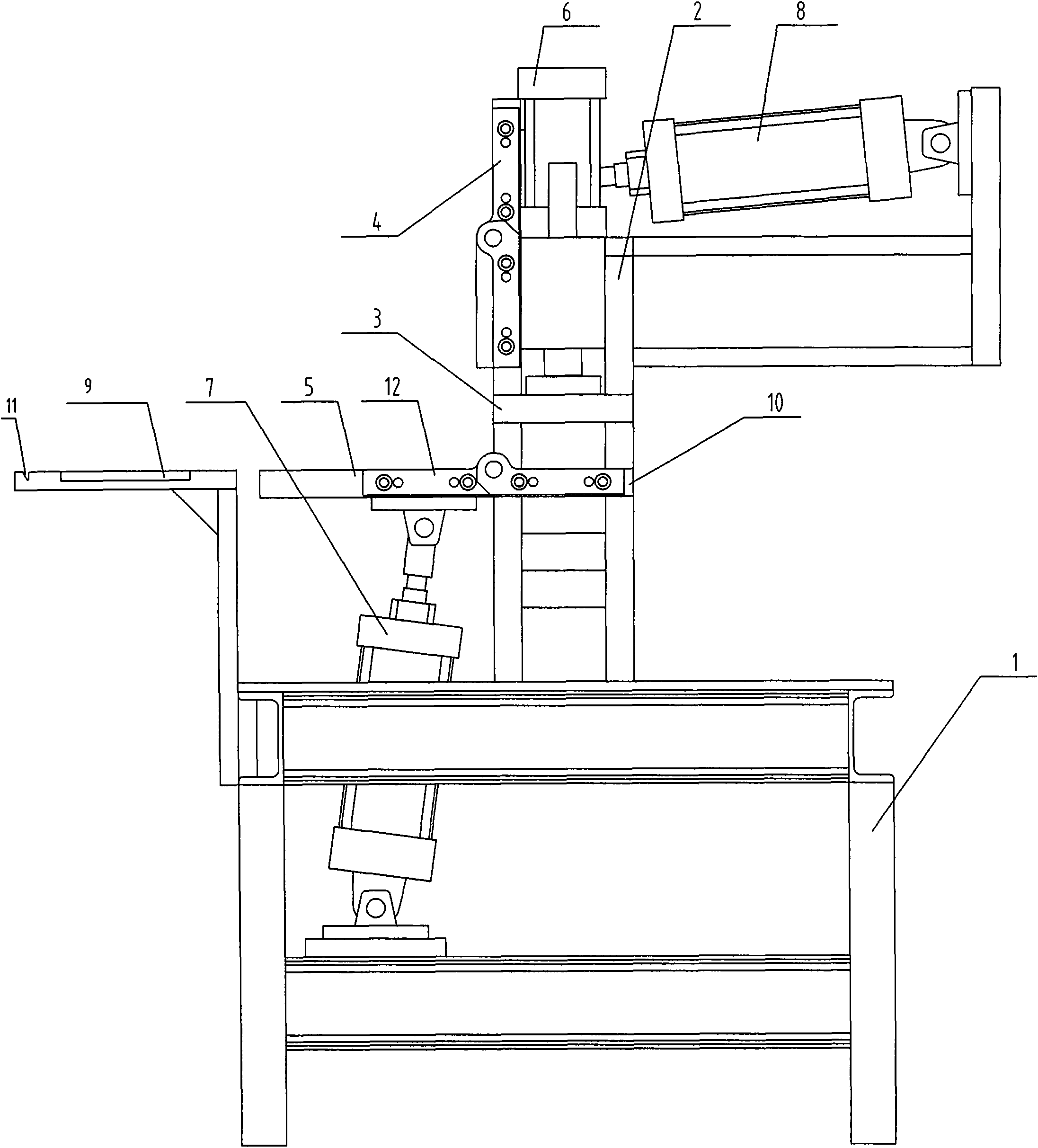 Z-shaped bending device for embossed thin aluminum sheet