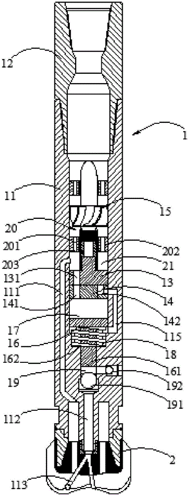 Rock burst drilling device based on pressurizer and rock breaking method