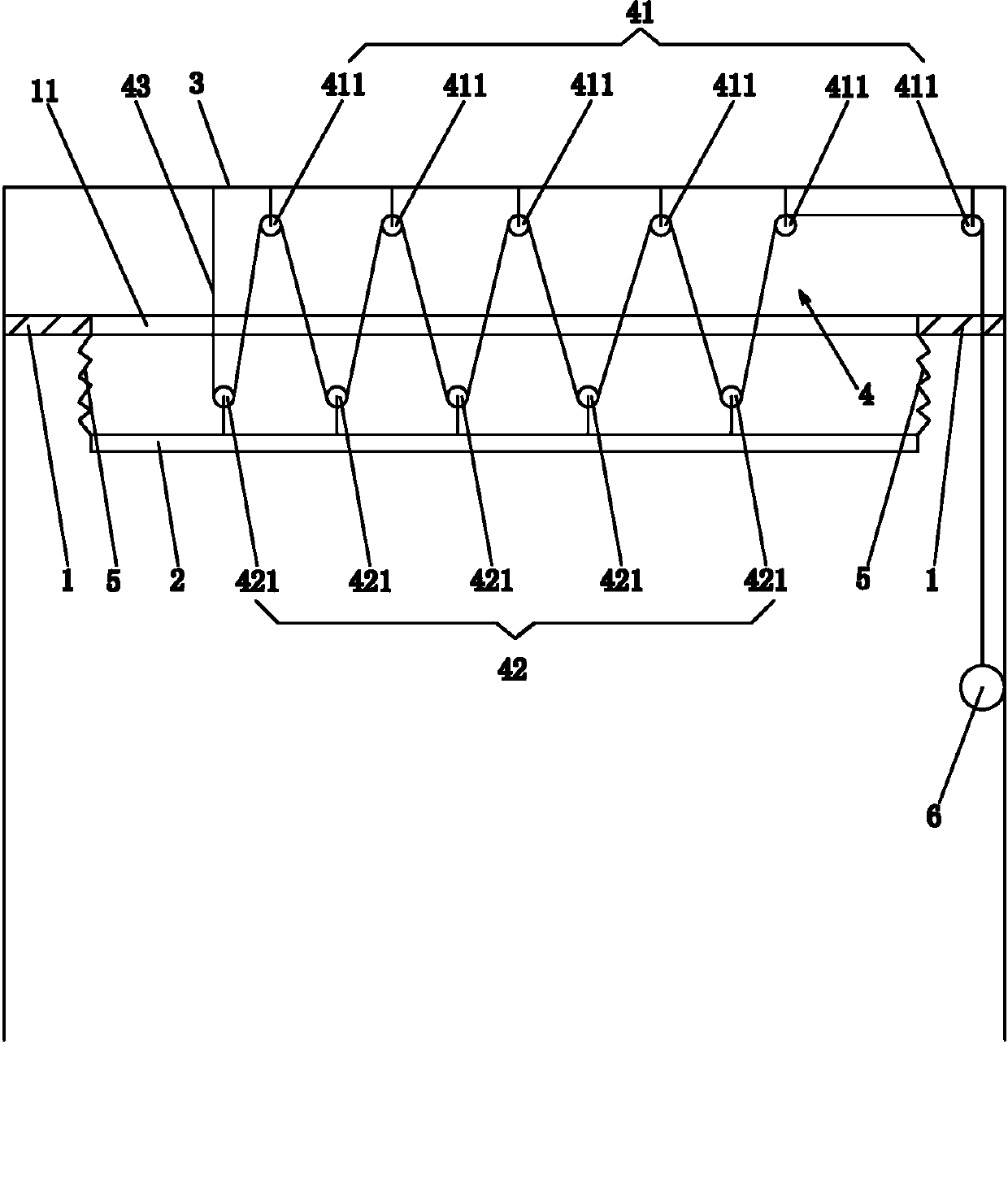 Adjustable suspended ceiling