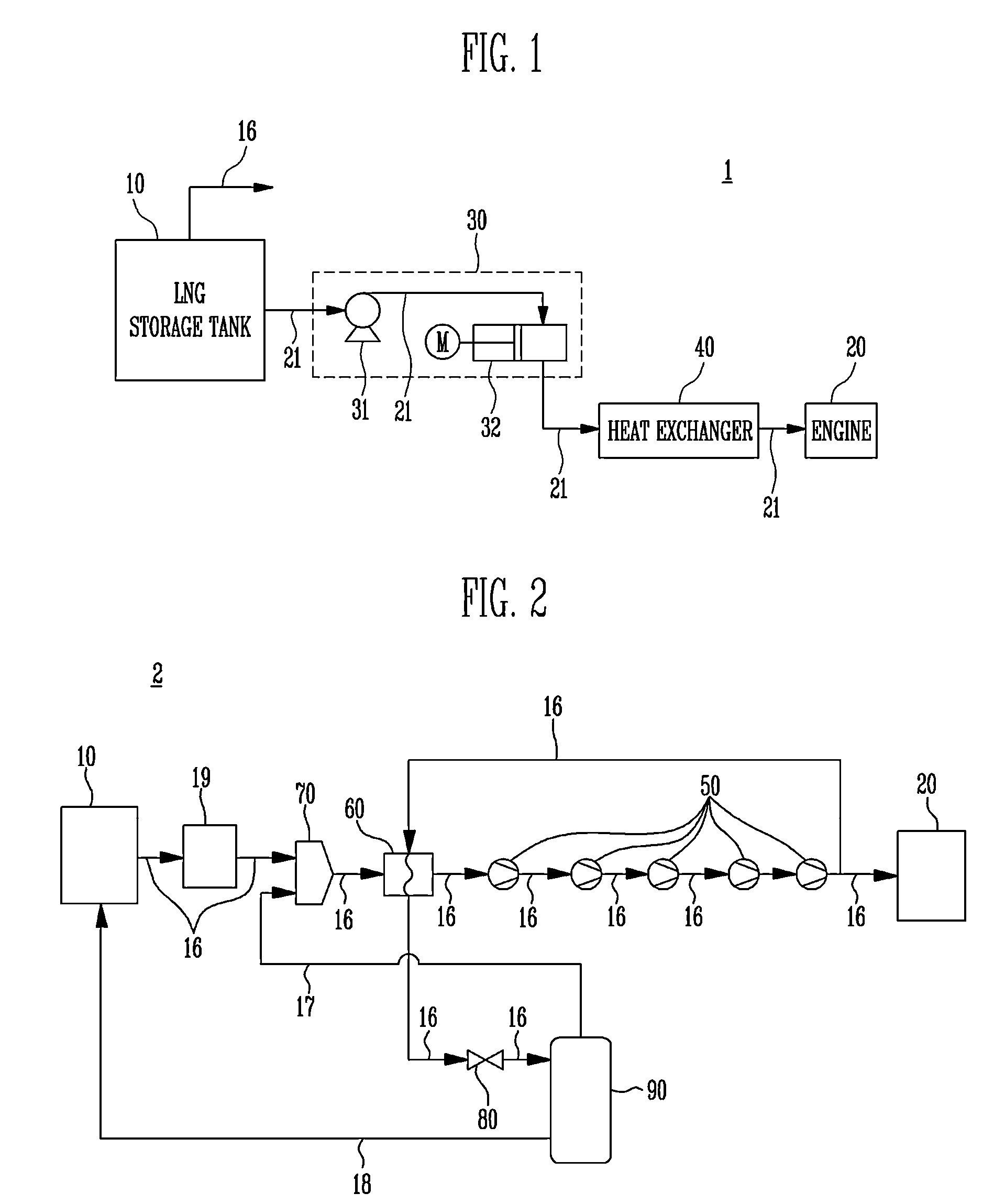 Liquefied gas treatment system