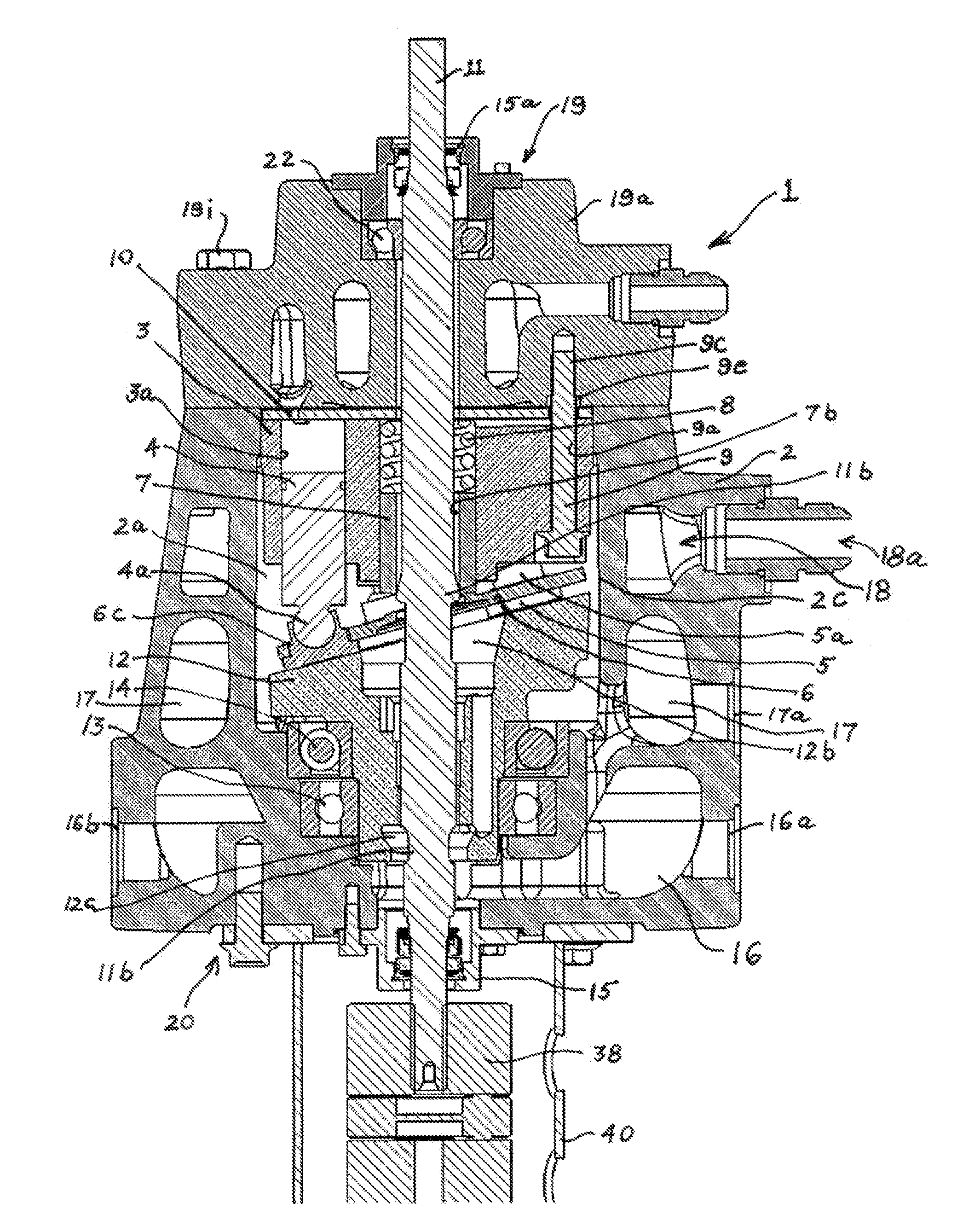 Axial piston high pressure compressor/pump