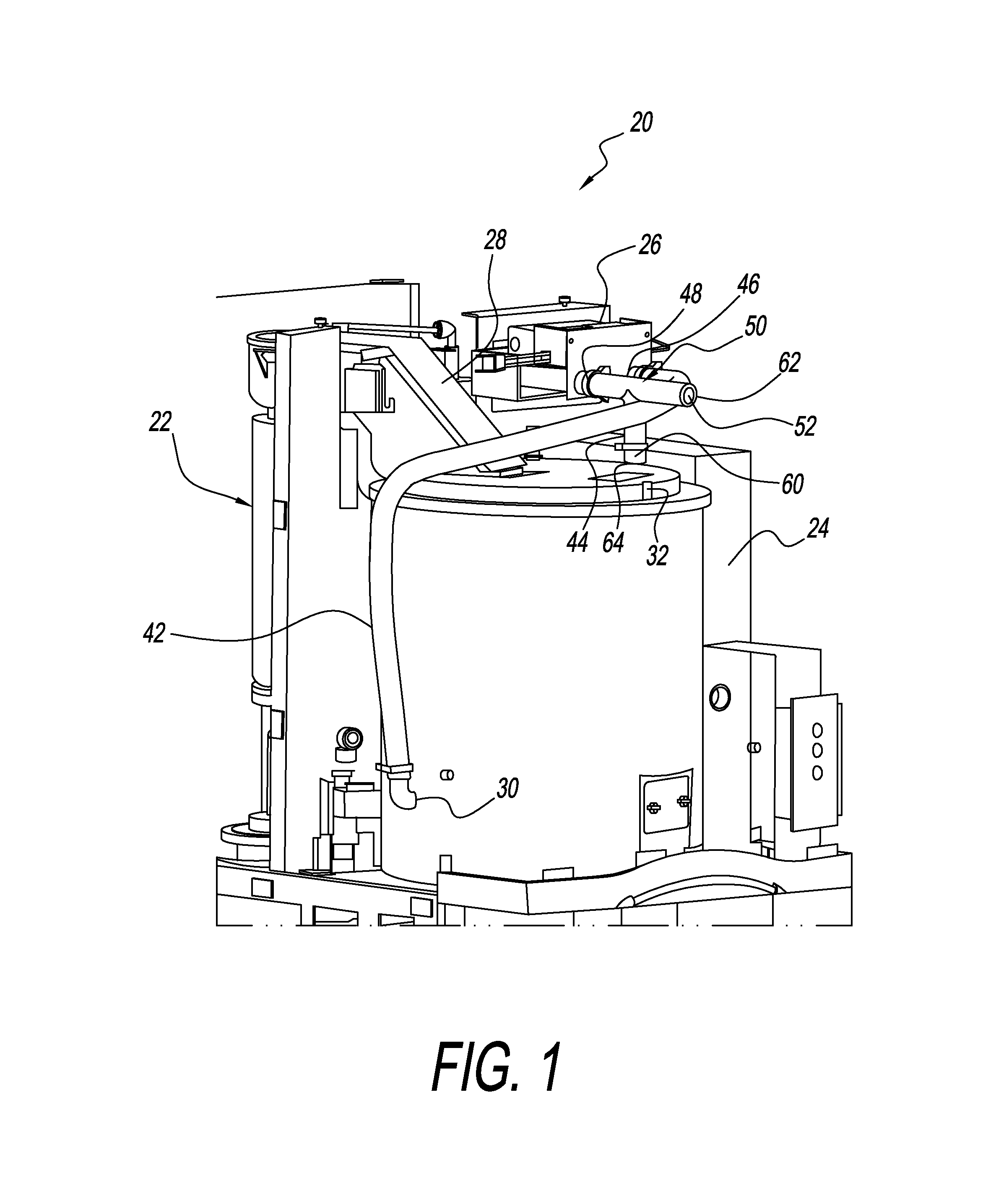 Sanitation system and method for ice storage and dispensing equipment