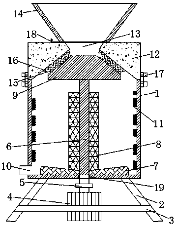 Crushing and cleaning machine