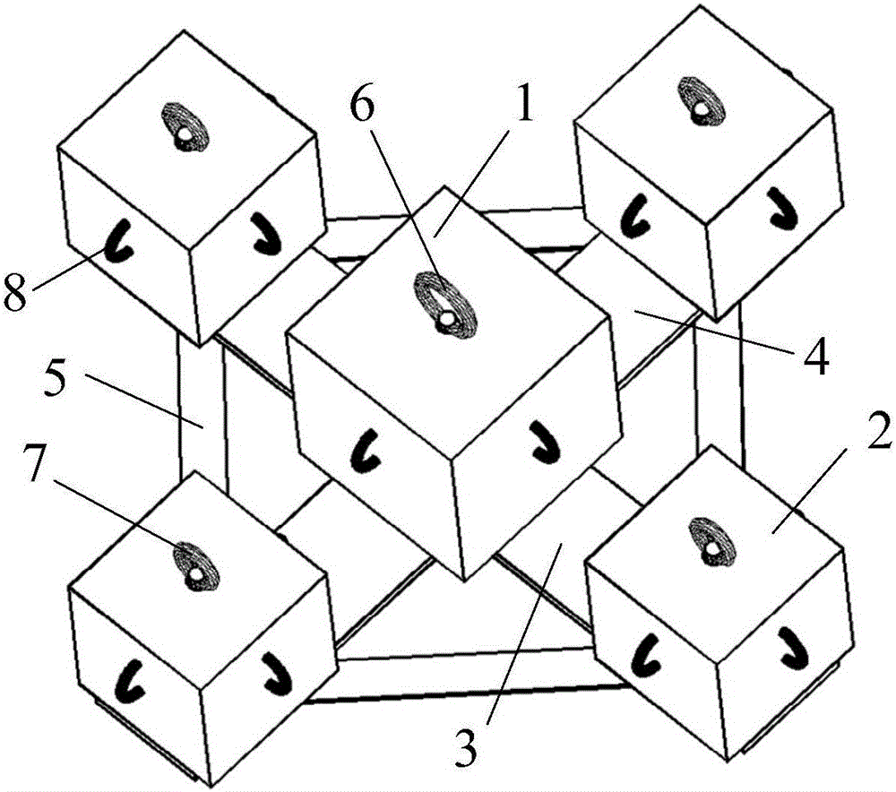 Assembled-type cement pier anchoring system for net cage fixation