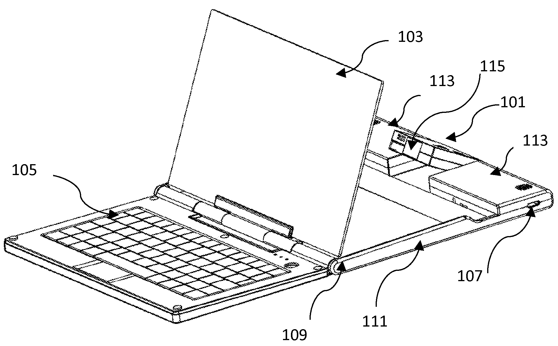 Dual mode projection docking device for portable electronic devices