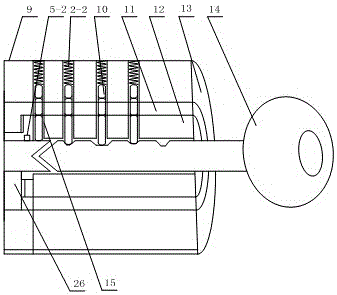 Combination anti-theft password tumbler lock