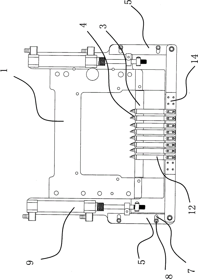 Automatic thread cutting device in multi-needle machine