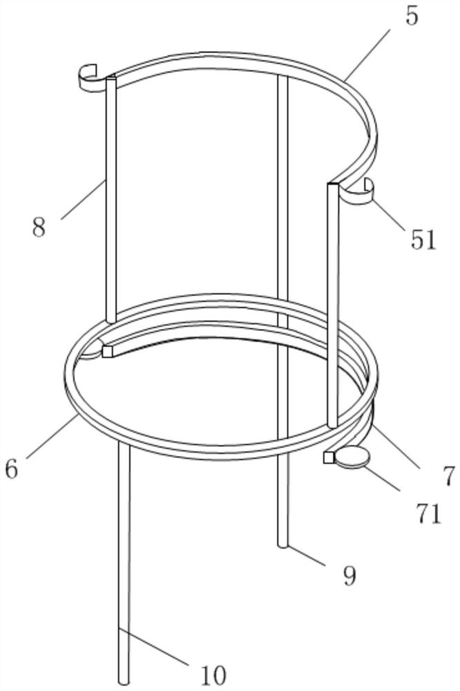 Bracket for hanging agaric fungus bag