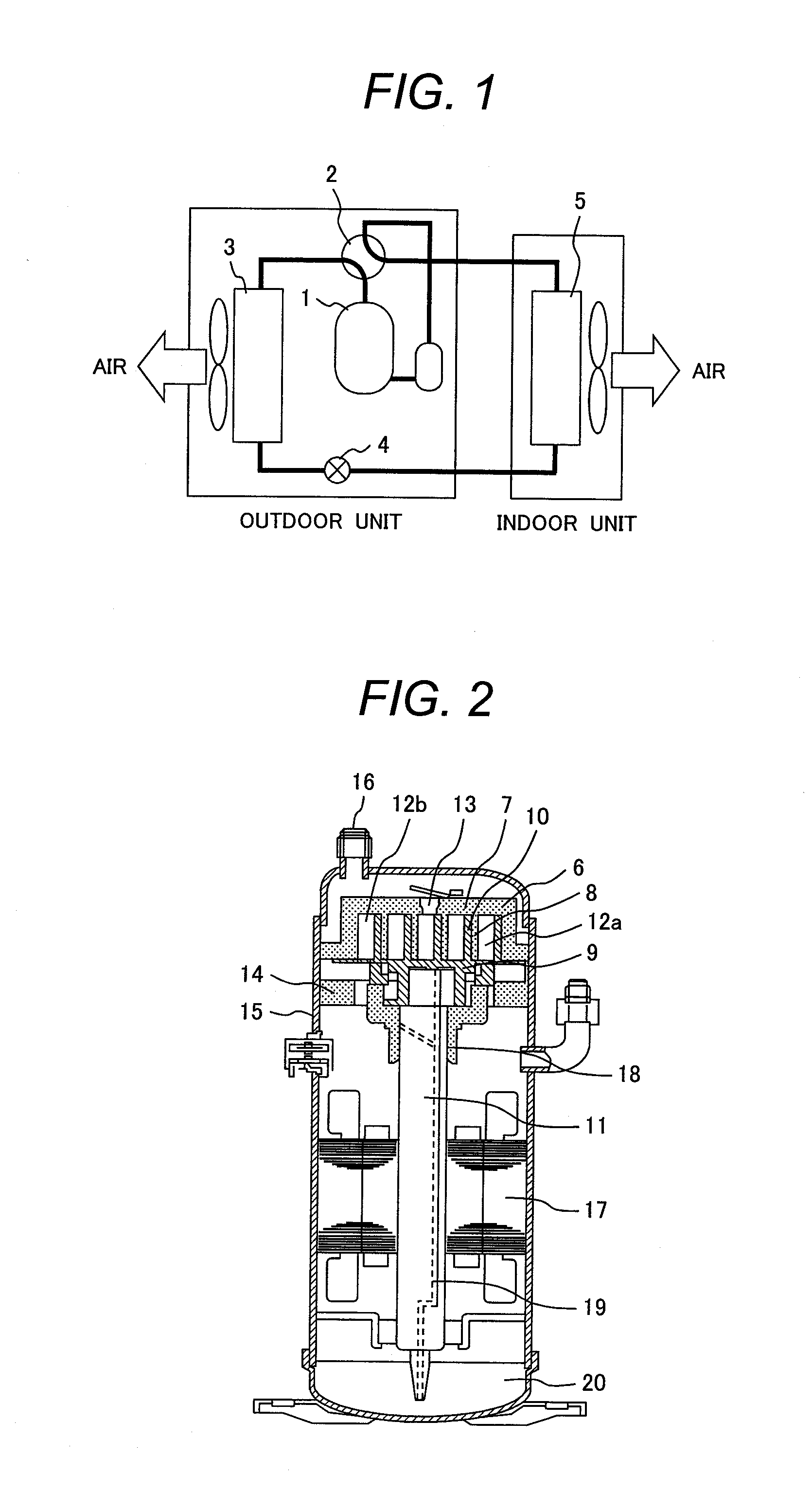 Compressor for refrigeration and air-conditioning and refrigerating and air-conditioning apparatus