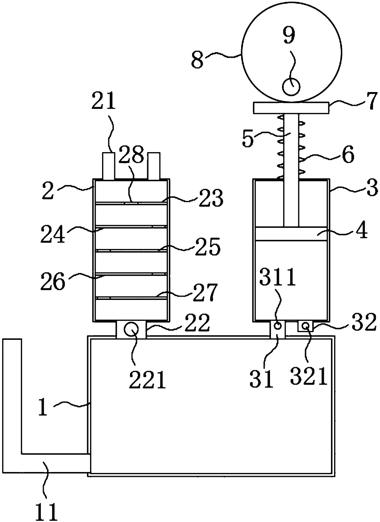 An automatic liquid mixing and quantitative addition device for industrial production