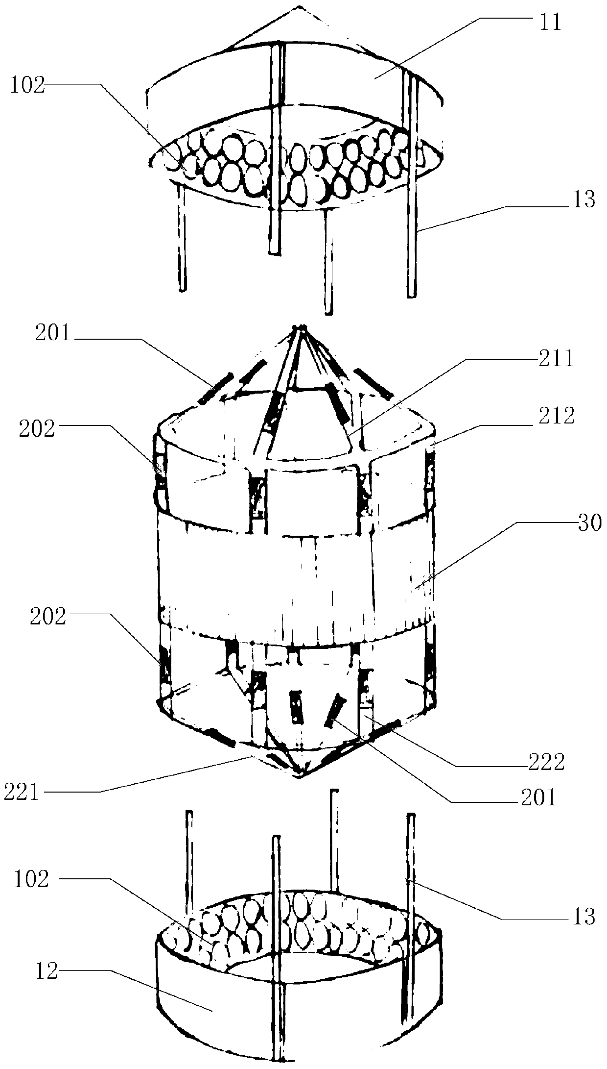 A vertical axis wind power generator