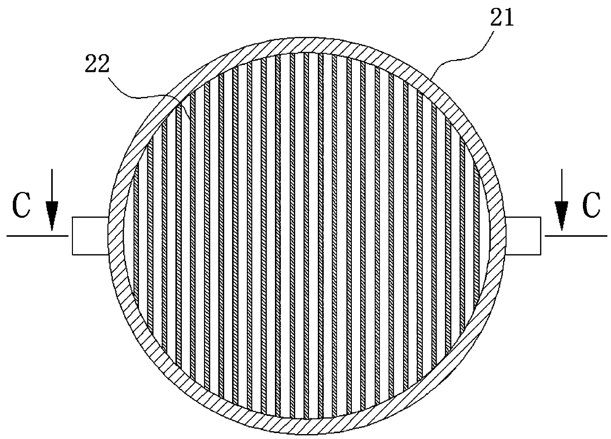 Bend type double-layer mist catching device for flue gas desulfurization tower