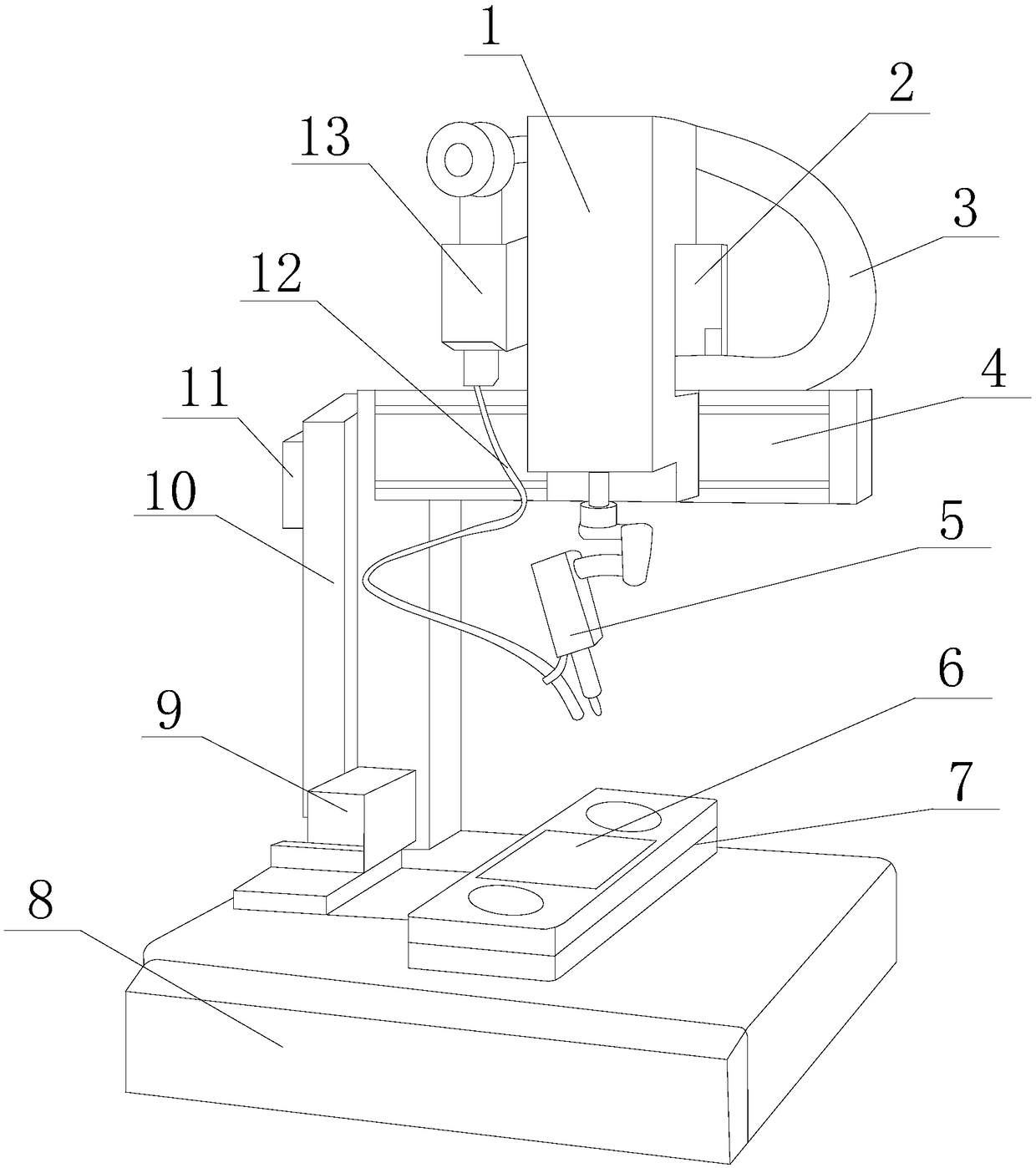 Portable automatic spot welding robot