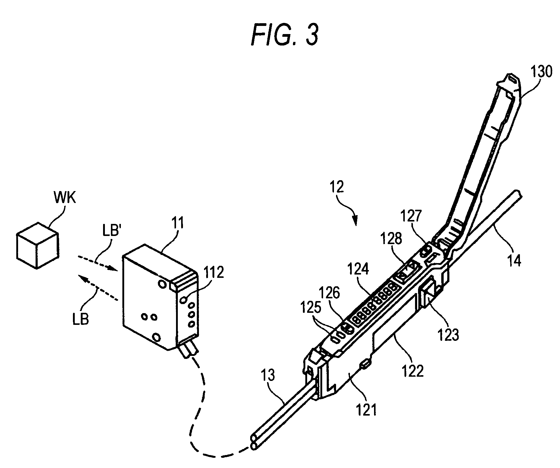 Position sensitive photoelectric sensor and method of setting reference distance in the same