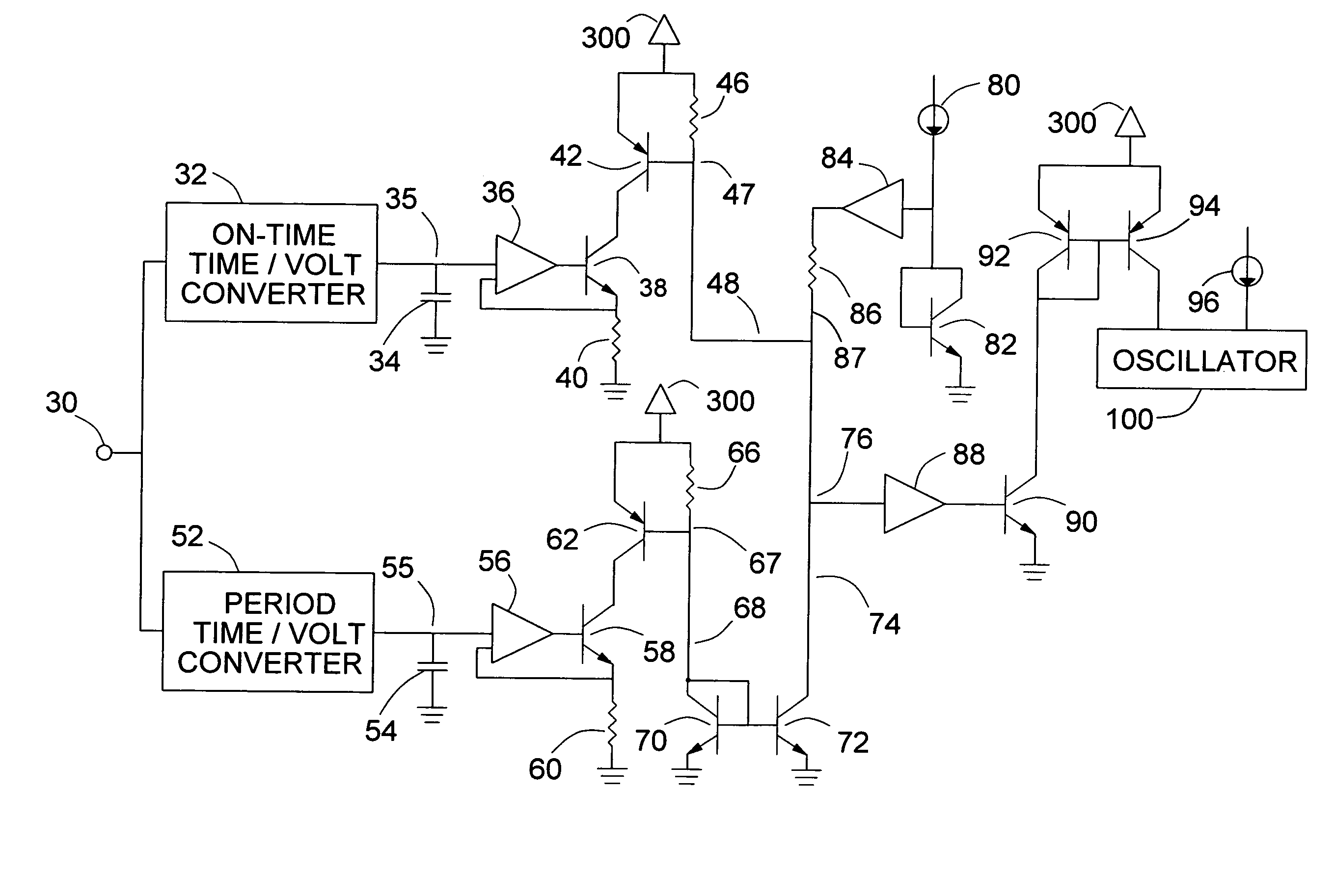 Analog duty cycle replicating frequency converter for pwm signals