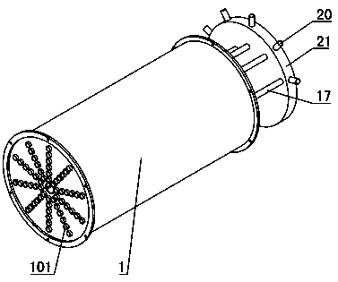 A heat exchanger with flushing function for convenient replacement of cleaning balls