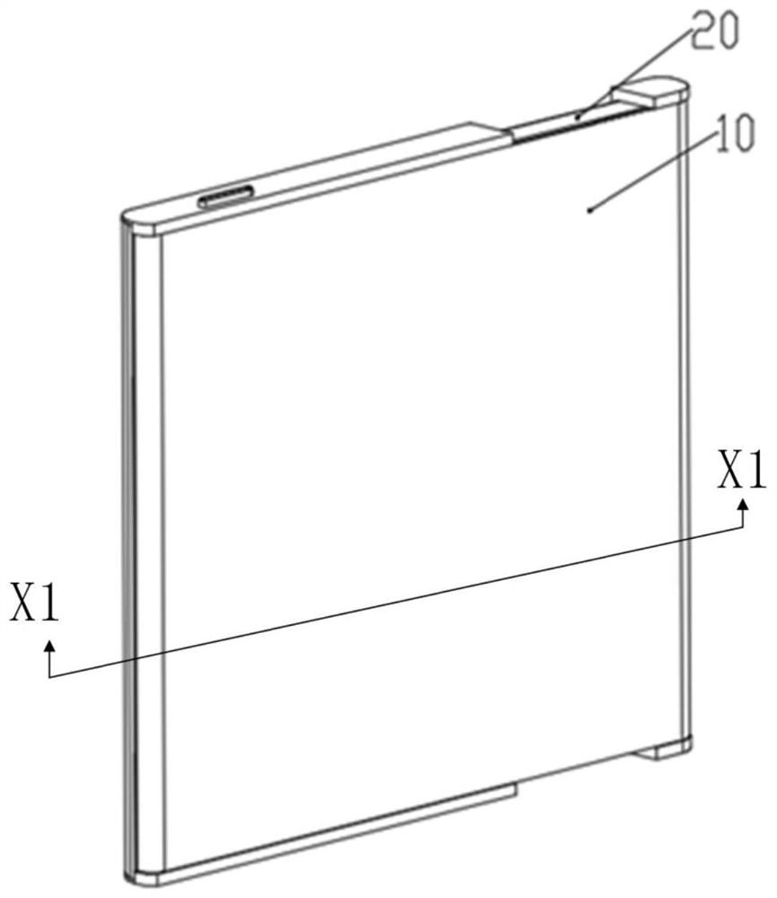 Pull-type display structure suitable for flexible scroll screen and electronic equipment