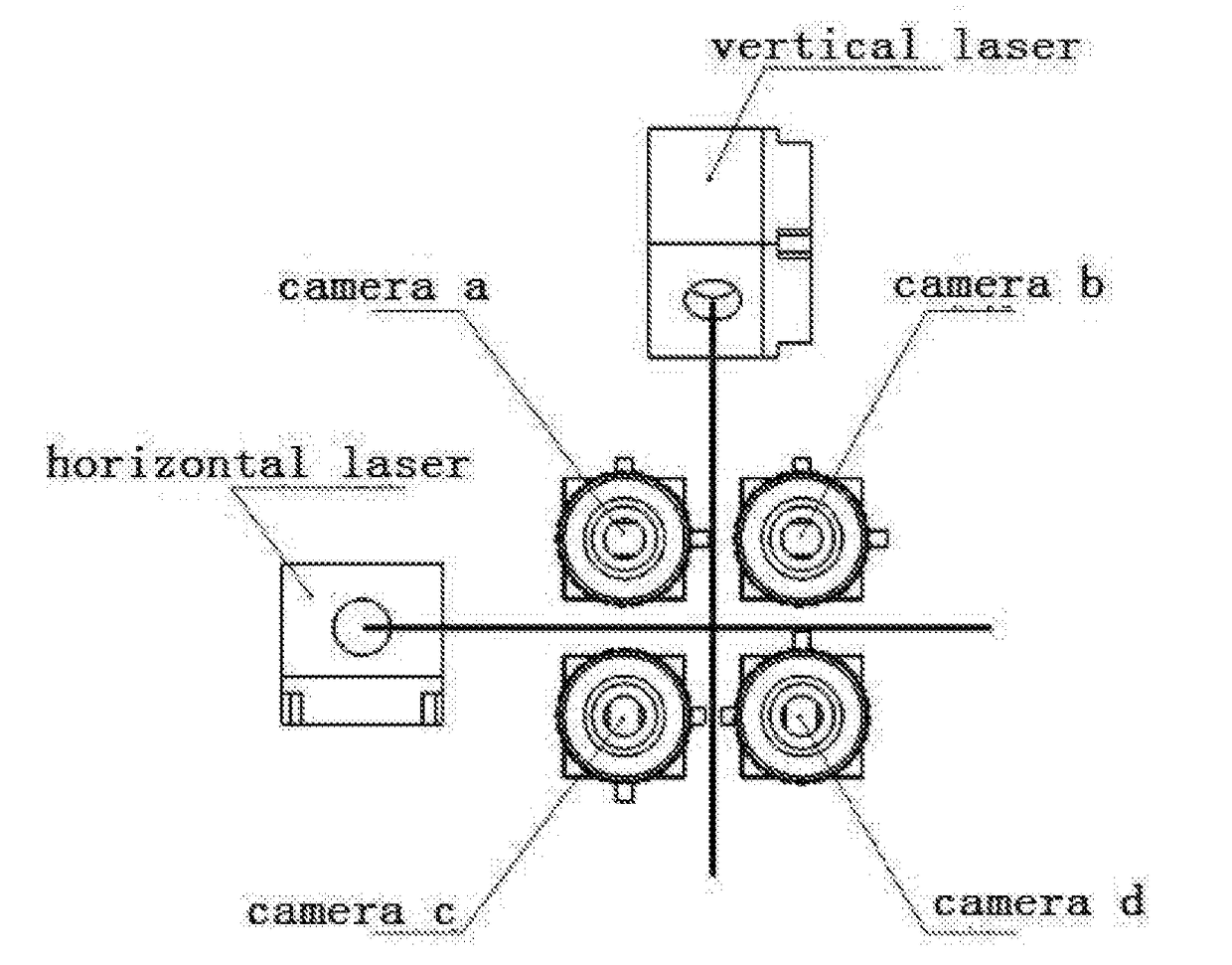 Object-point three-dimensional measuring system using multi-camera array, and measuring method