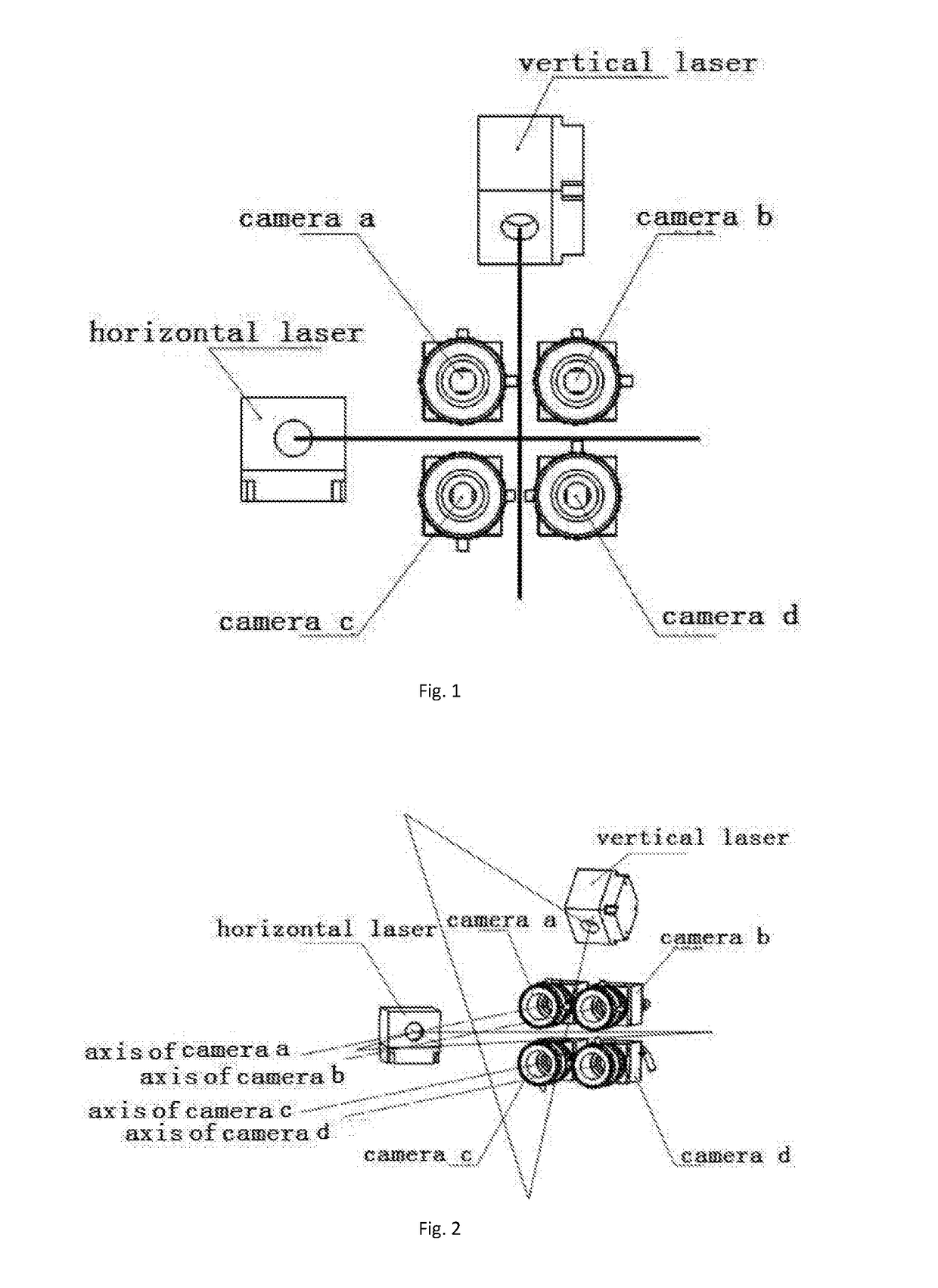 Object-point three-dimensional measuring system using multi-camera array, and measuring method