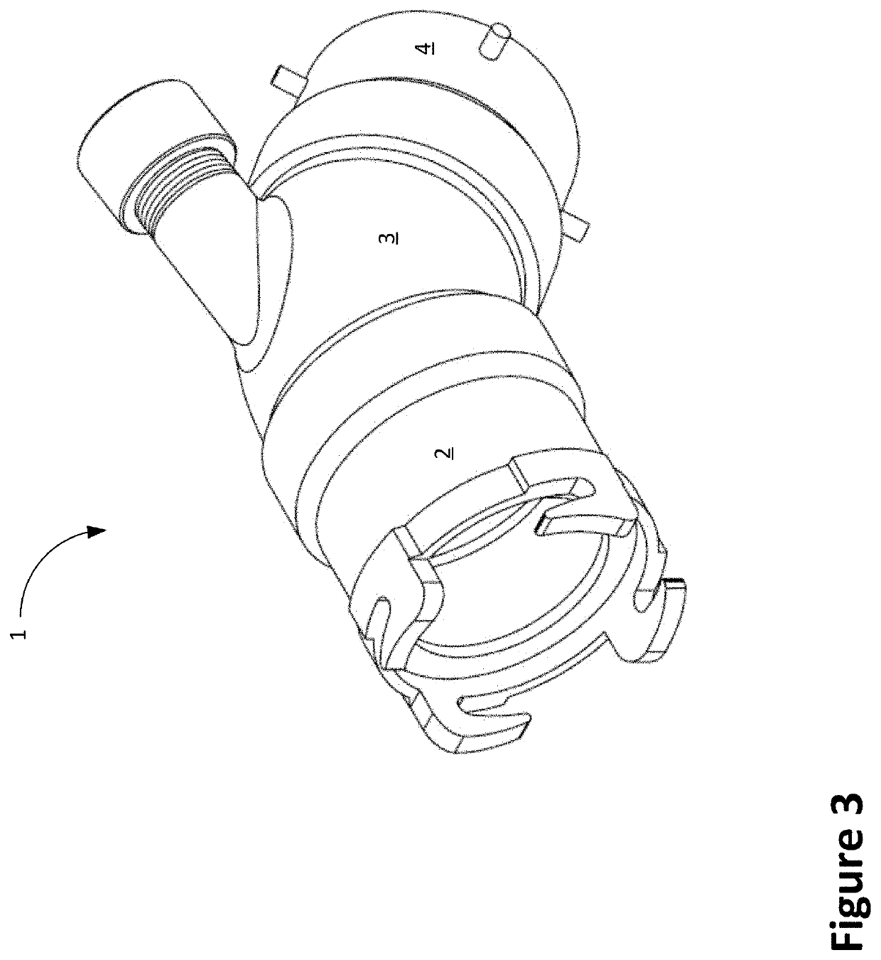 Black tank sewer flush adapter