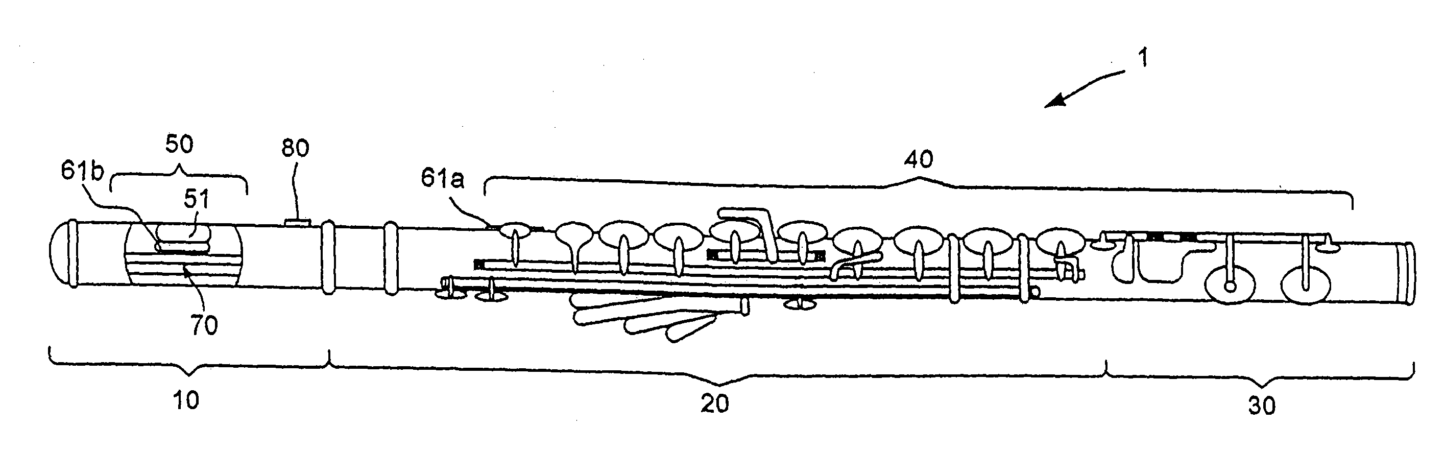 Electronic wind instrument and zero point compensation method therefor