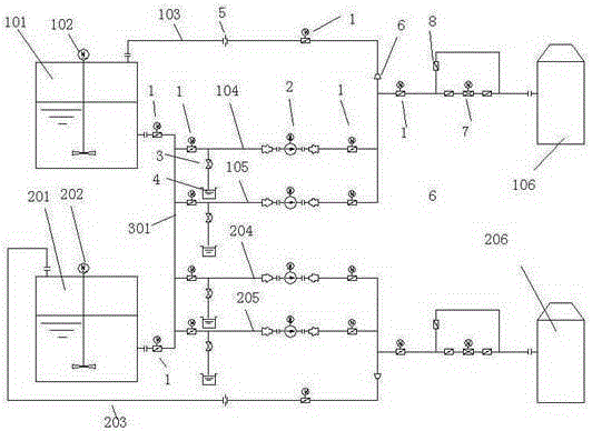 Slurry feed system of desulfurized limestone