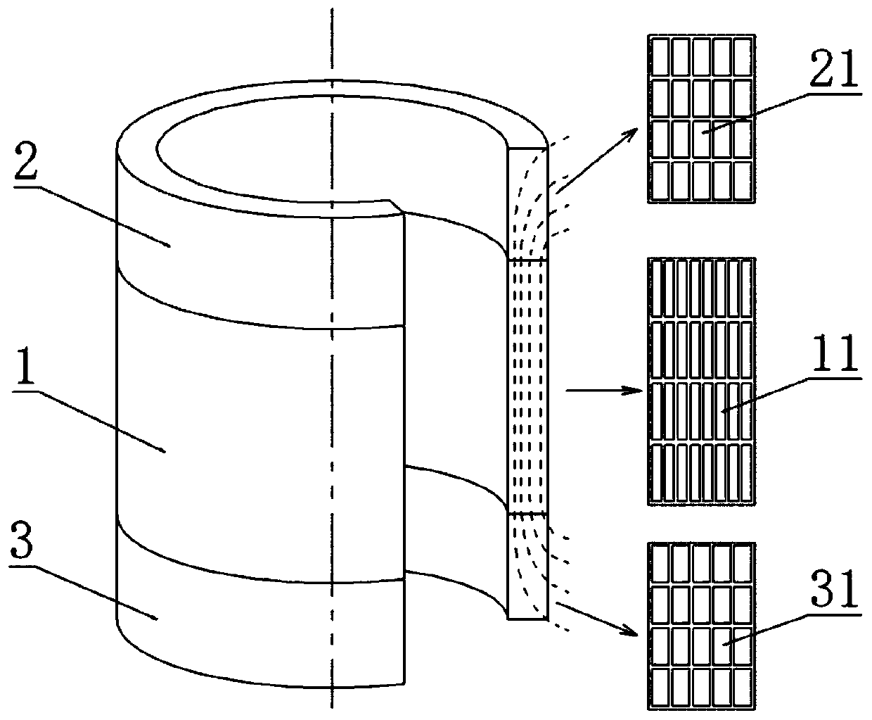 Transformer coil with low eddy current loss