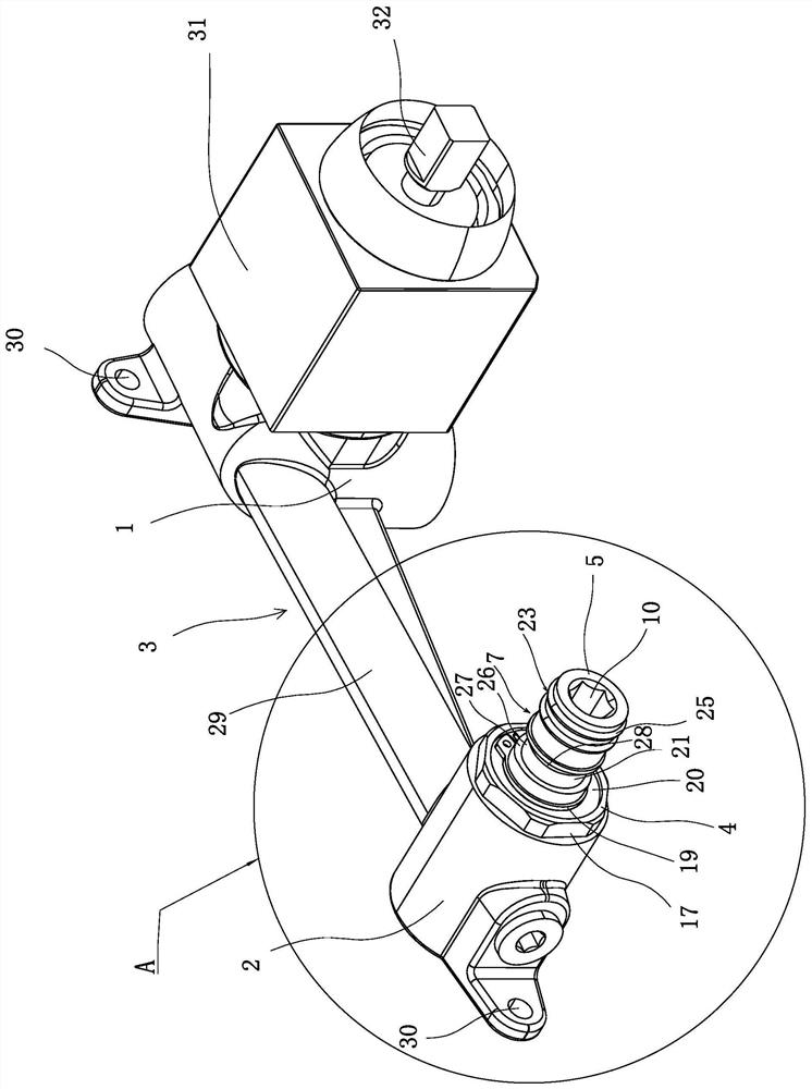 Wall-in type concealed installation faucet component and installation method