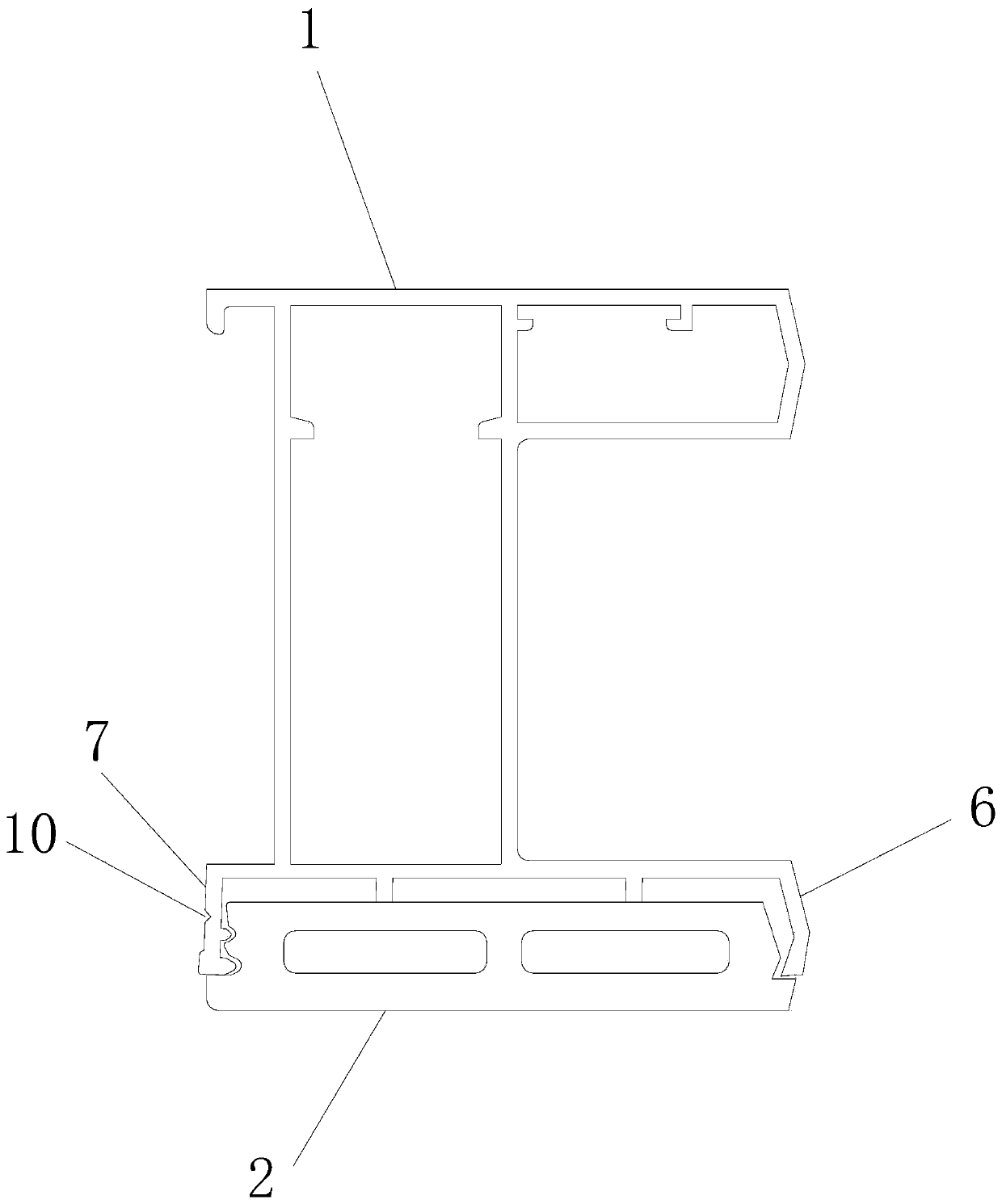 Aluminum and wood composite section