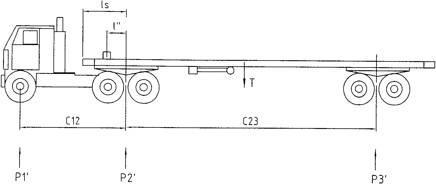 Container vehicle double box separate weighing method