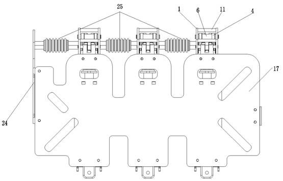 Labor-saving driving switch for switching on and off of 40.5KV circuit breaker switch