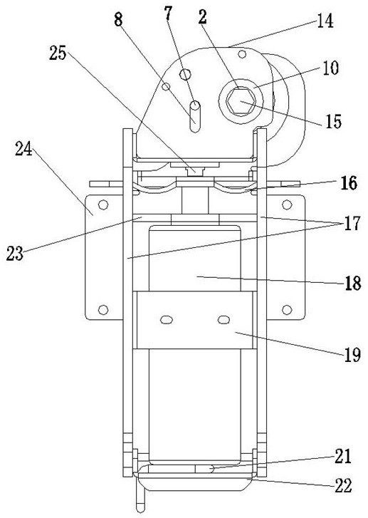 Labor-saving driving switch for switching on and off of 40.5KV circuit breaker switch