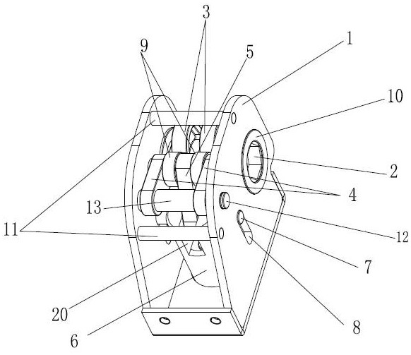 Labor-saving driving switch for switching on and off of 40.5KV circuit breaker switch