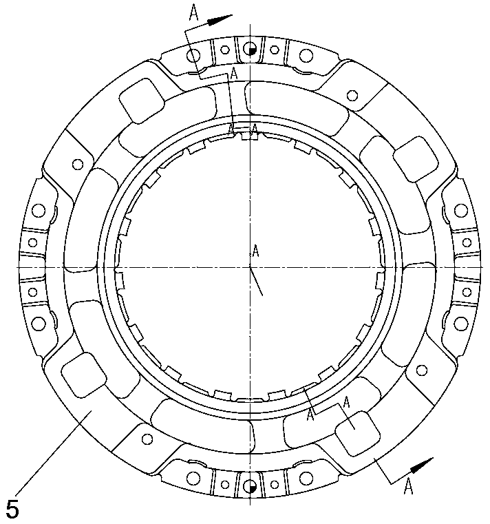 DST structure clutch cover tongue piece favorable for bending and forming and using method of DST structure clutch cover tongue piece