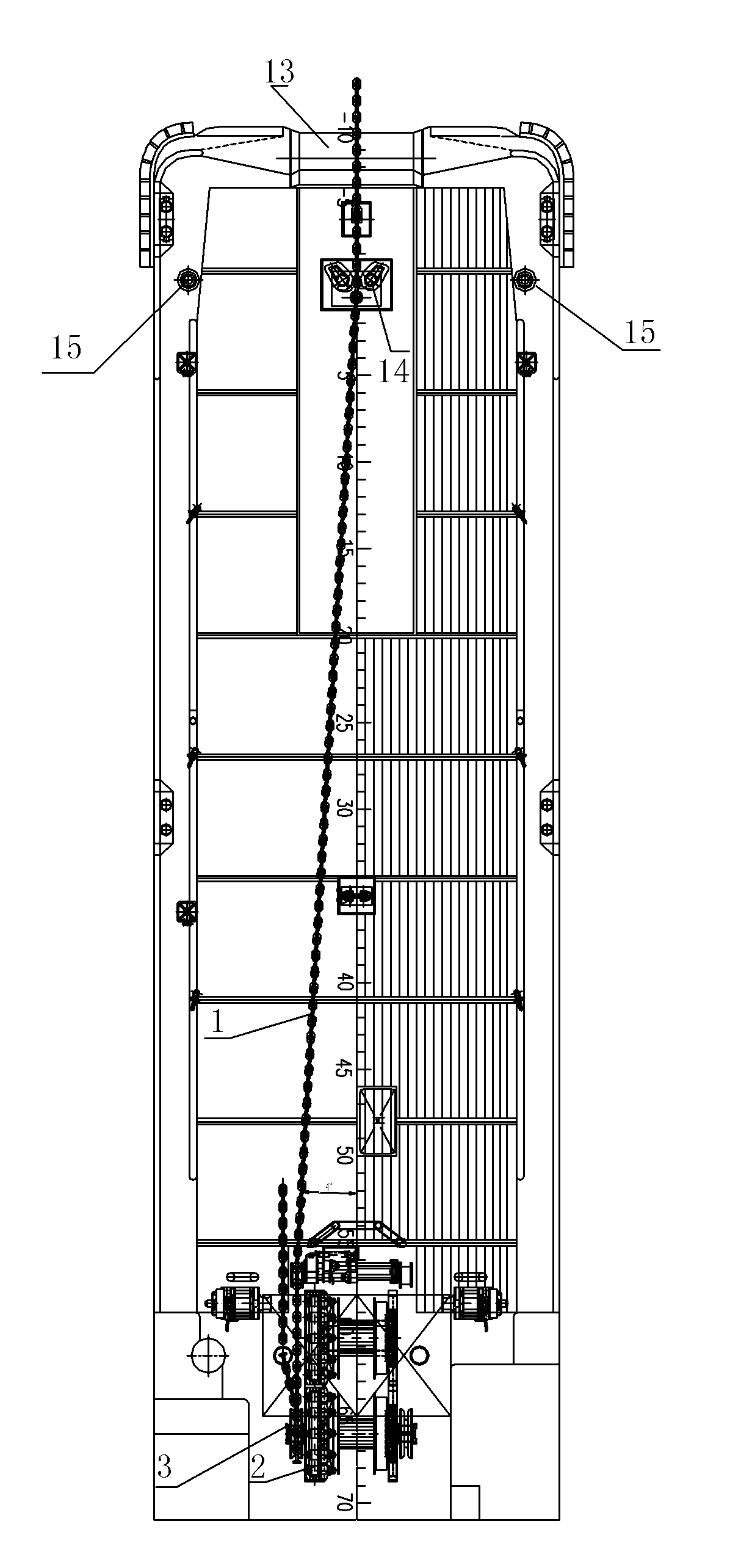 Guide chain device