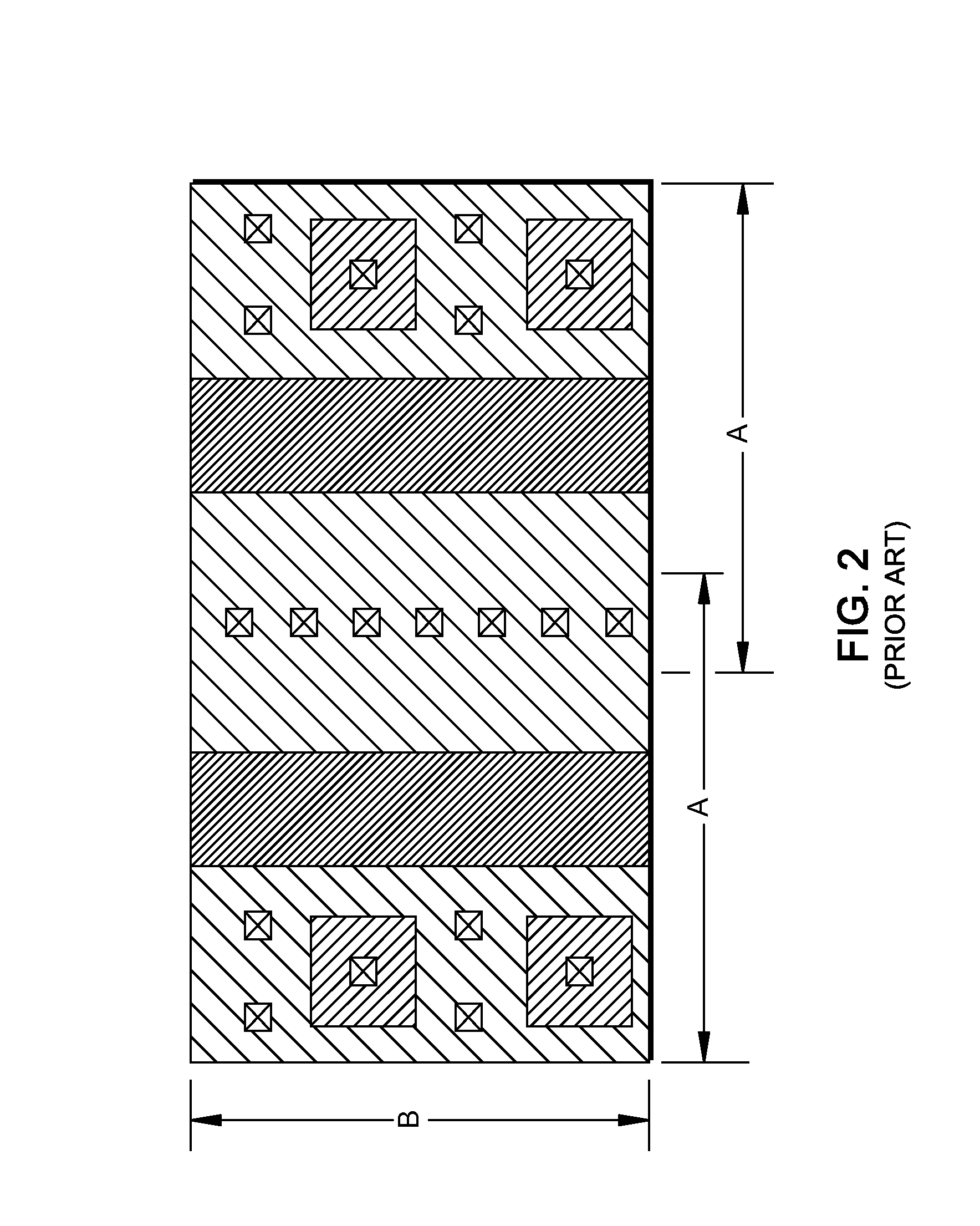 Geometry of MOS device with low on-resistance