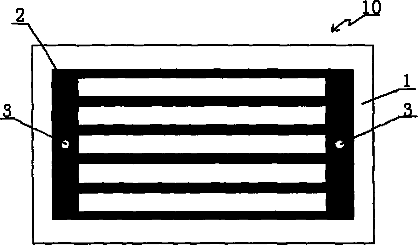 Conductive heating material, floor containing same and manufacture method