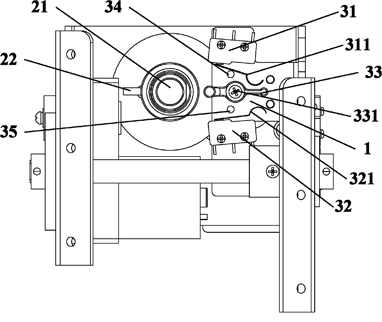 Movement limiting device for lamp and moving lamp