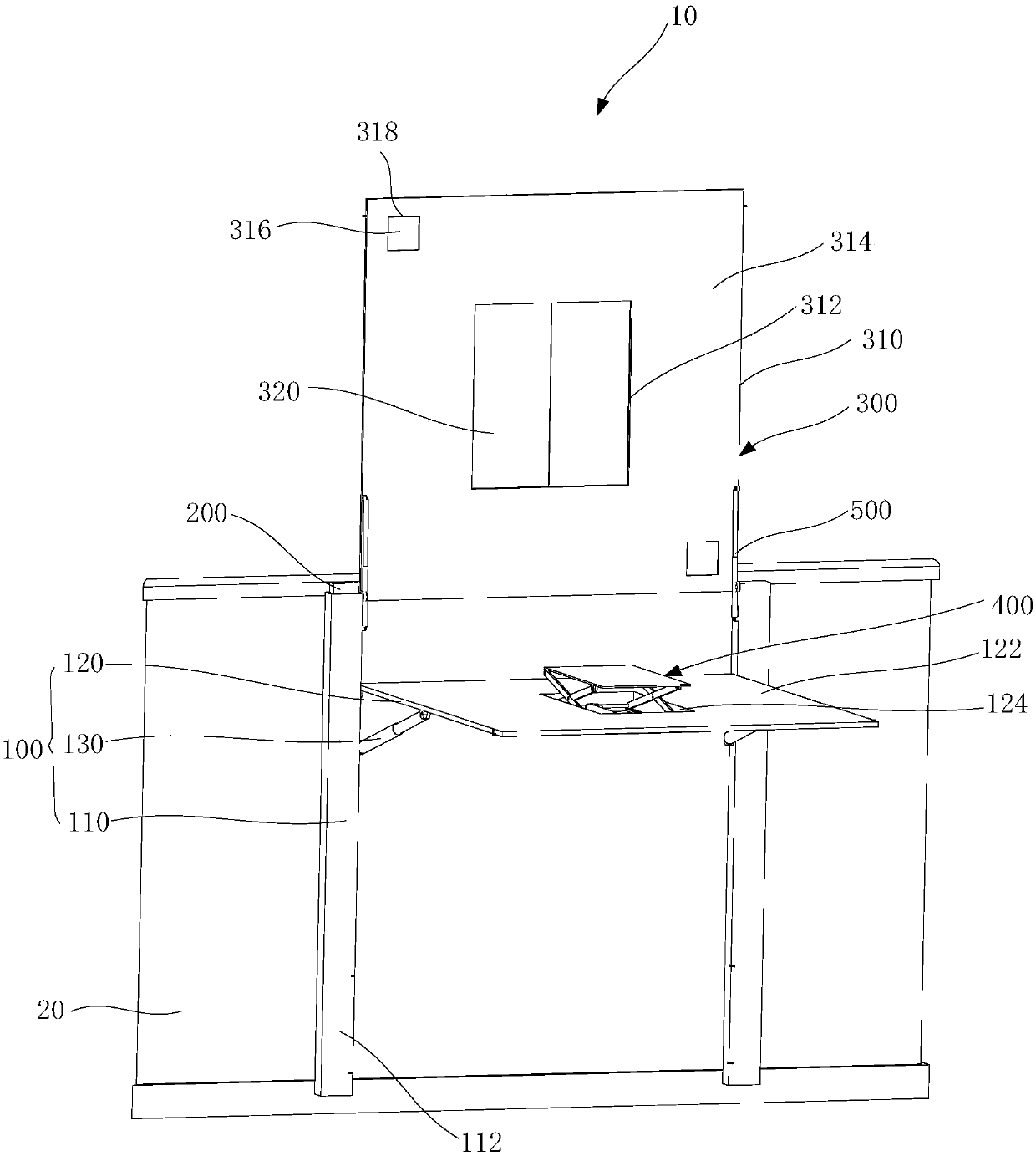 Goods receiving and sending system for unmanned aerial vehicle and method of receiving and sending goods