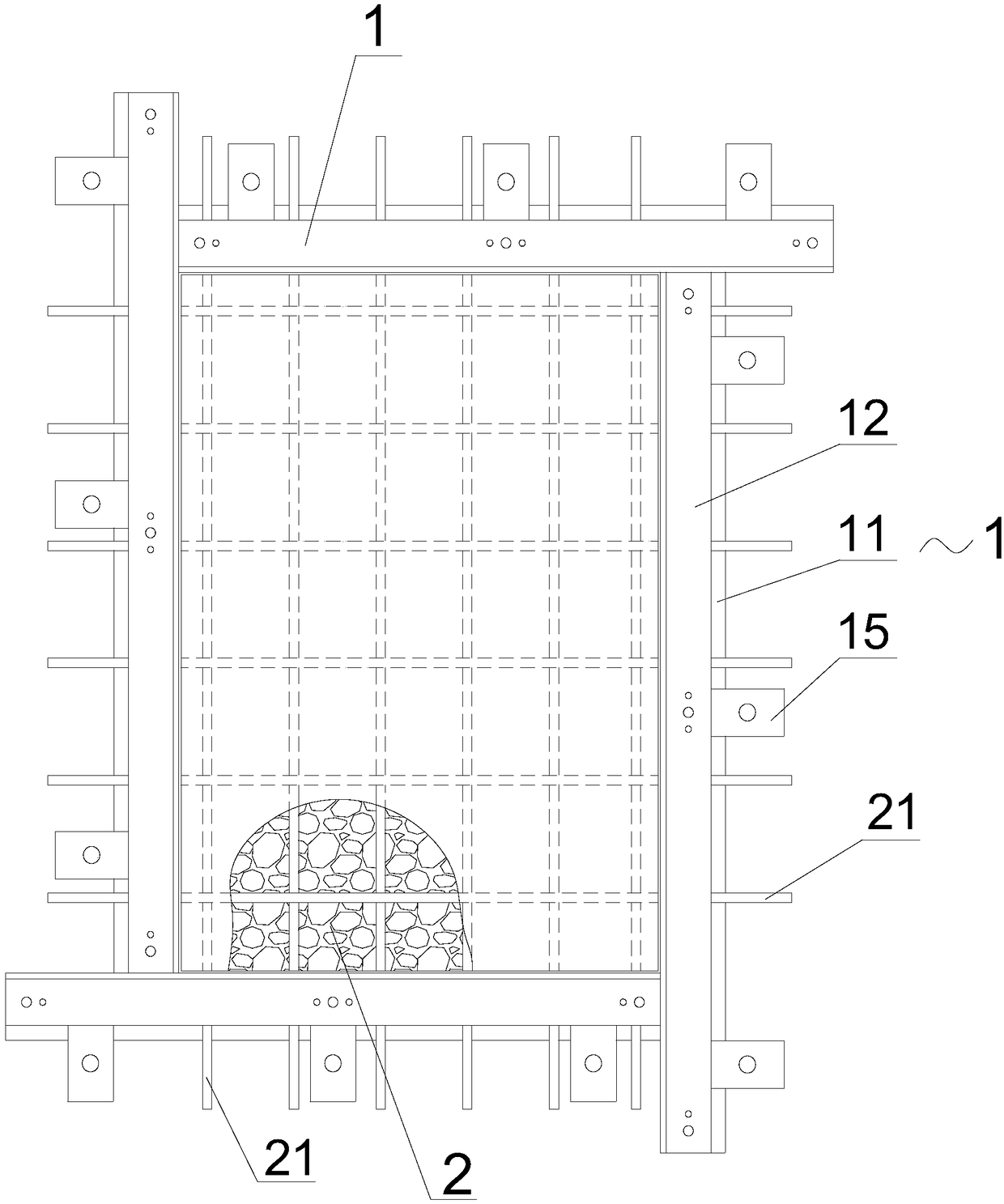 Universal mold for forming of house prefabricated part laminated slab