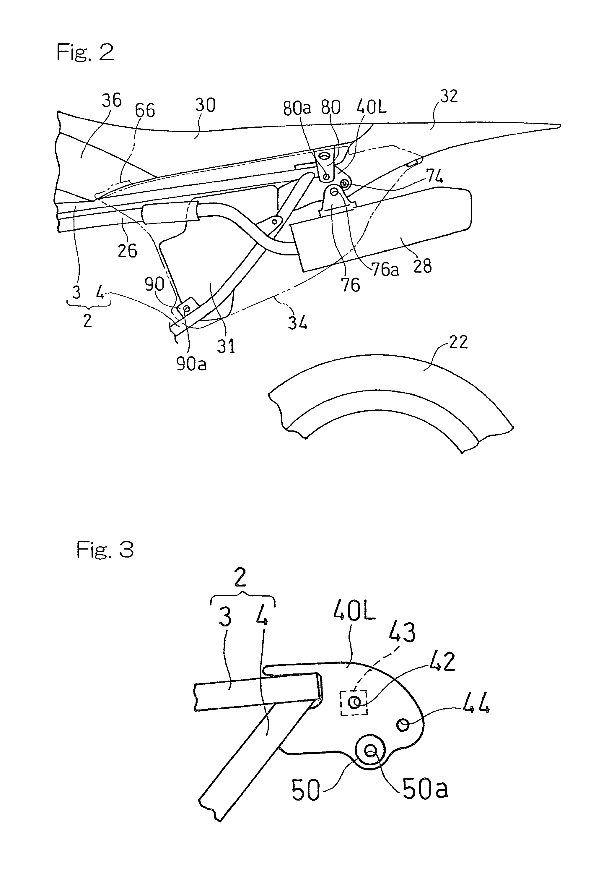 Motorcycle rear body structure