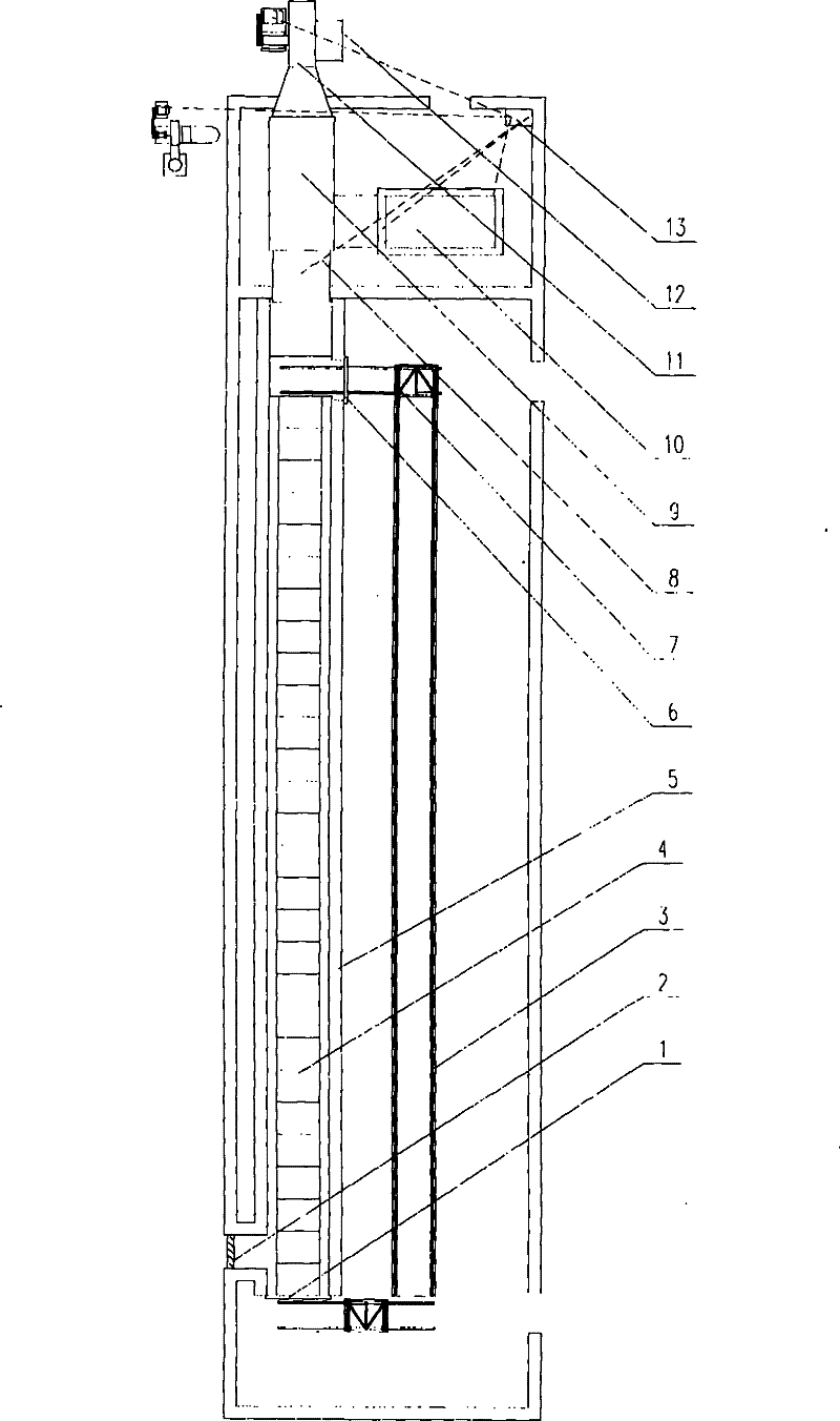 Countercurrent continuous-type fruit and vegetable drying equipment