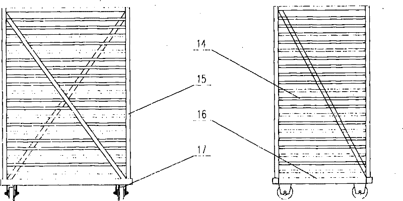 Countercurrent continuous-type fruit and vegetable drying equipment