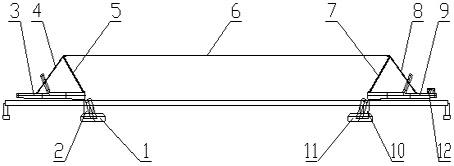 Mutual-pulling type vertical turning construction method for steel towers of cable-stayed bridge