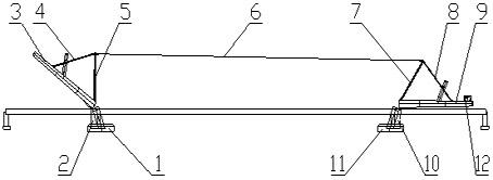 Mutual-pulling type vertical turning construction method for steel towers of cable-stayed bridge