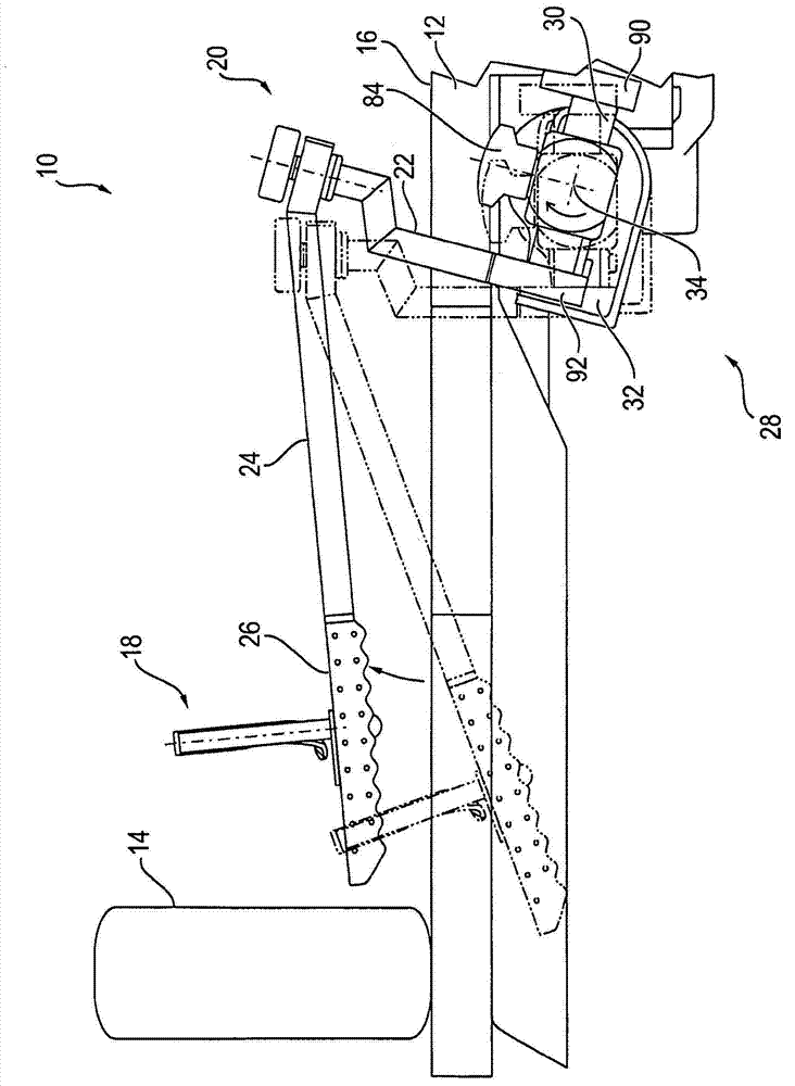 Device for fixing a femur in hip endoprosthetics